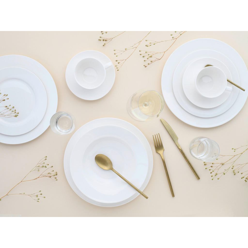 Thumbnail - CreaTable Kombiservice Fleur Royal cremeweiß Porzellan 30 tlg.