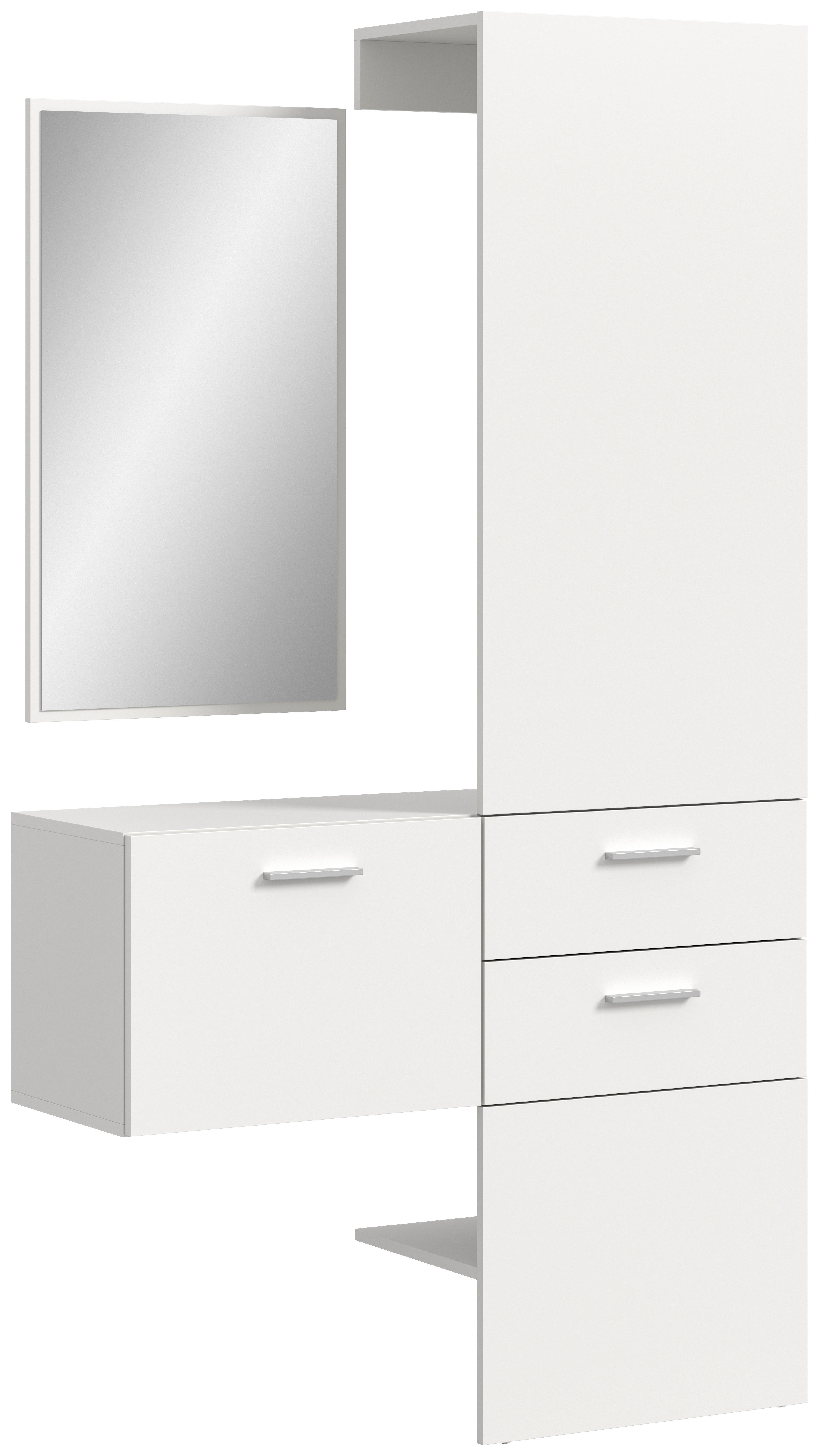 Garderobe VAGA weiß B/H/T: ca. 104x190x36 cm VAGA - weiß (104,00/190,00/36,00cm) - xonox.home