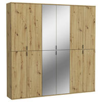 Garderobe PROJEKT Eiche Artisan Nachbildung Spiegel B/H/T: ca. 183x193x34 cm PROJEKT - Eiche (183,00/193,00/34,00cm) - xonox.home