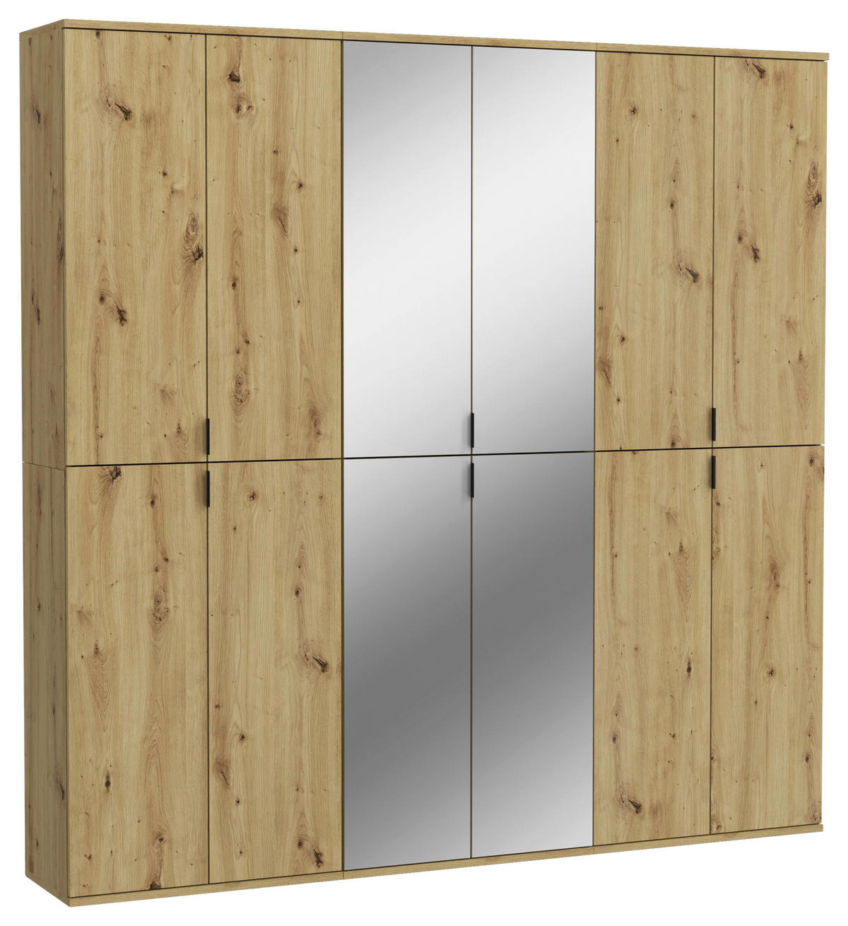 Garderobe PROJEKT Eiche Artisan Nachbildung Spiegel B/H/T: ca. 183x193x34 cm PROJEKT - Eiche (183,00/193,00/34,00cm) - xonox.home