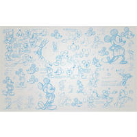 Komar Fototapete Mickey Sketches B/L: ca. 400x250 cm Mickey Sketches - (400,00/250,00cm) - Komar