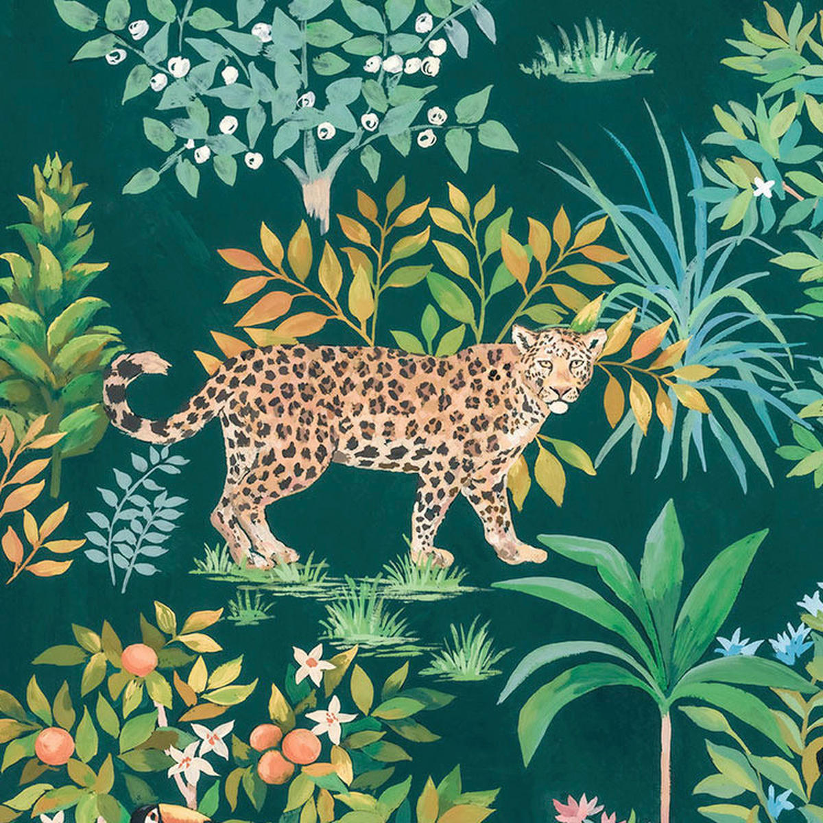 Komar Fototapete Happy Jungle B/L: ca. 200x280 cm Happy Jungle - (200,00/280,00cm) - Komar