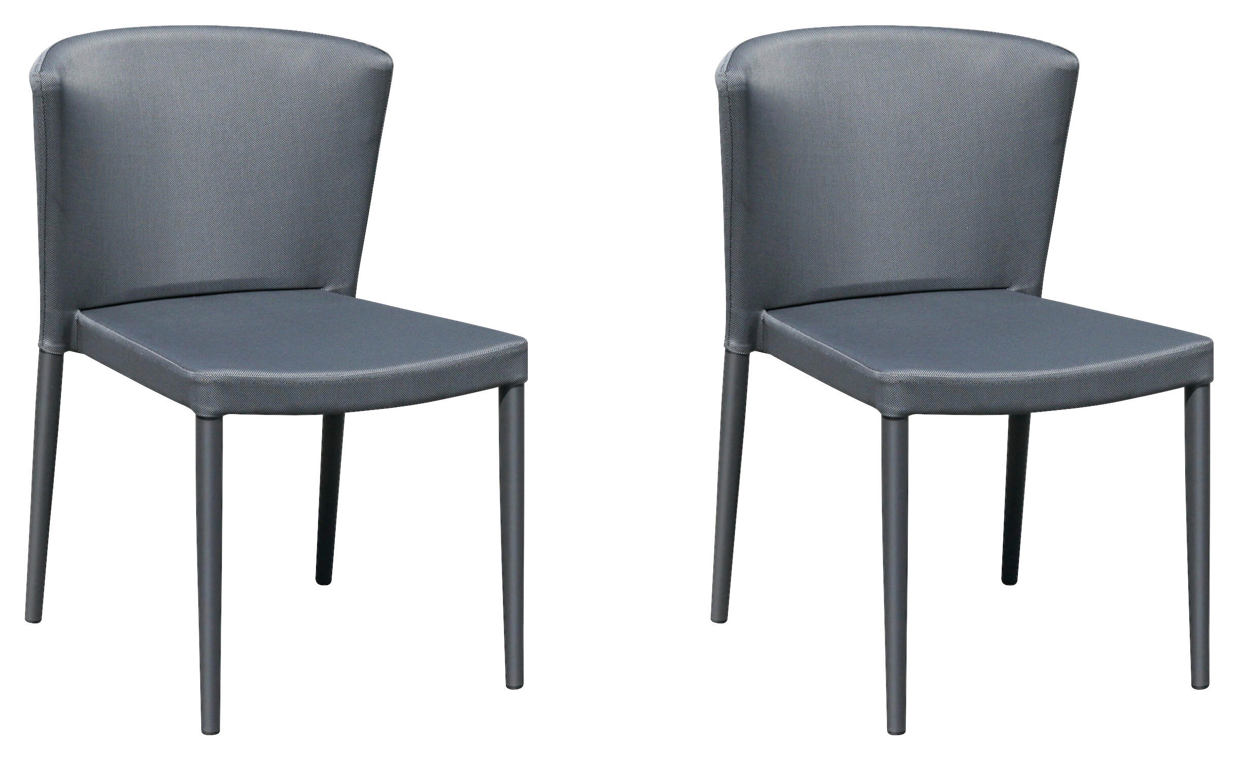 Grasekamp Stapelstuhl-Set Sol anthrazit Aluminium B/H/L: ca. 44x76x60 cm Sol - anthrazit (60,00/44,00/76,00cm) - Grasekamp