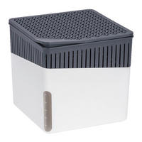 Luftentfeuchter weiß grau Kunststoff Raumentfeuchter_Cube weiß - weiß/grau (17,00/16,00/17,00cm) - Wenko