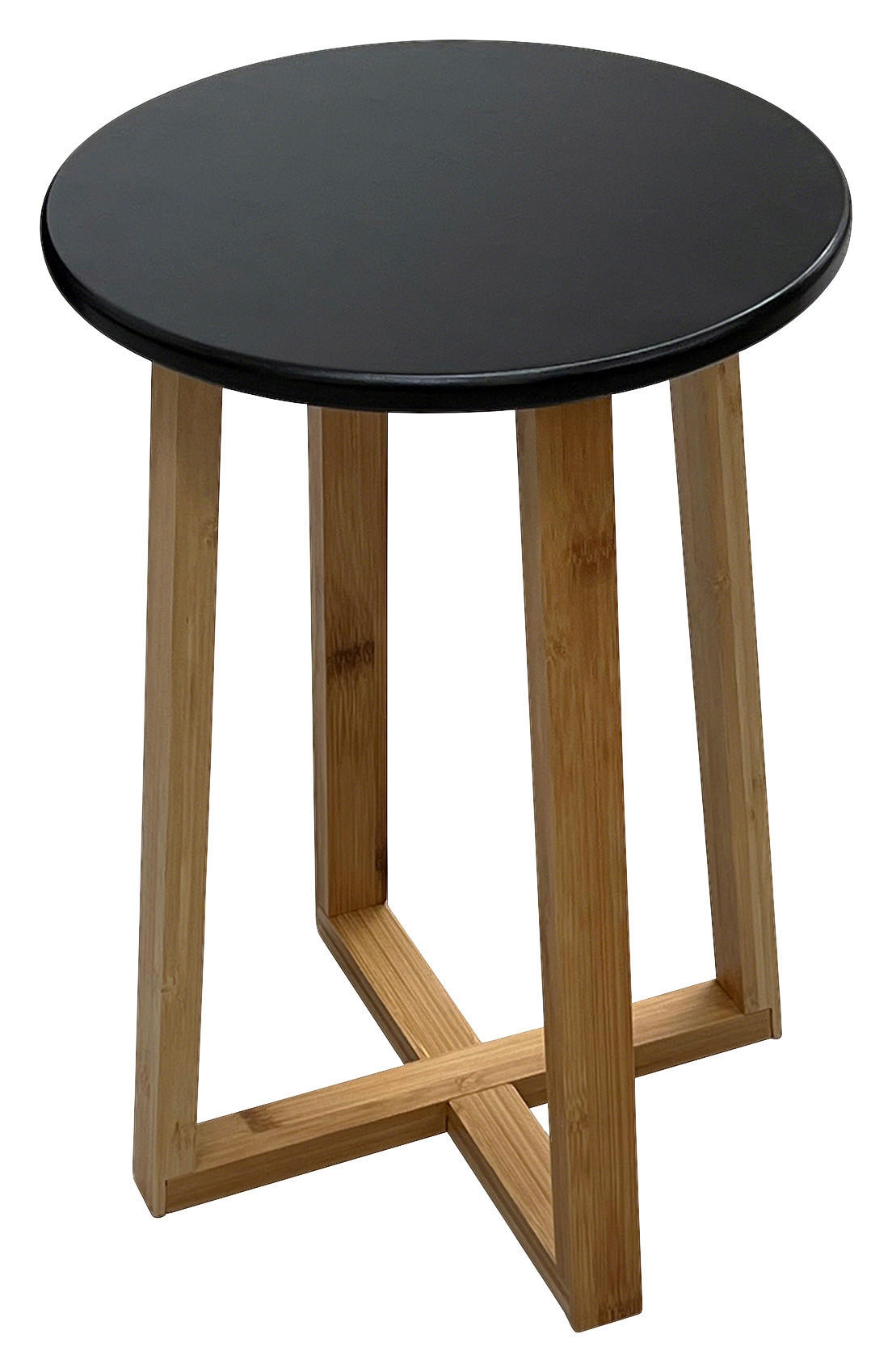 Beistelltisch Jones schwarz natur Bambus H/D: ca. 44x30 cm Jones - natur/schwarz (30,00/44,00cm)
