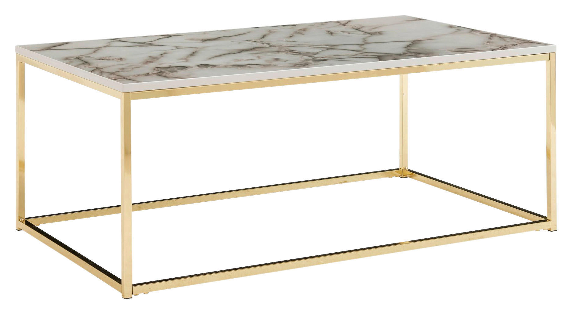 Couchtisch weiß B/H/T: ca. 60x40x100 cm Couchtisch - weiß (60,00/40,00/100,00cm) - Wohnling