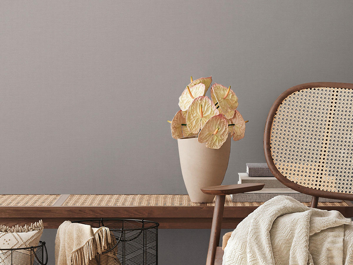 A.S.Creation Vliestapete grau B/H/D: ca. 53x1005x8,5 cm Vliestapete - grau (8,50/1005,00cm) - A.S.Creation