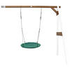 AXI Nest-Anbauschaukel Summer weiß B/H/L/D: ca. 244x207x160x100 cm Summer - braun/weiß (160,00/244,00/207,00cm) - AXI