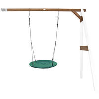 AXI Nest-Anbauschaukel Summer weiß B/H/L/D: ca. 244x207x160x100 cm Summer - braun/weiß (160,00/244,00/207,00cm) - AXI