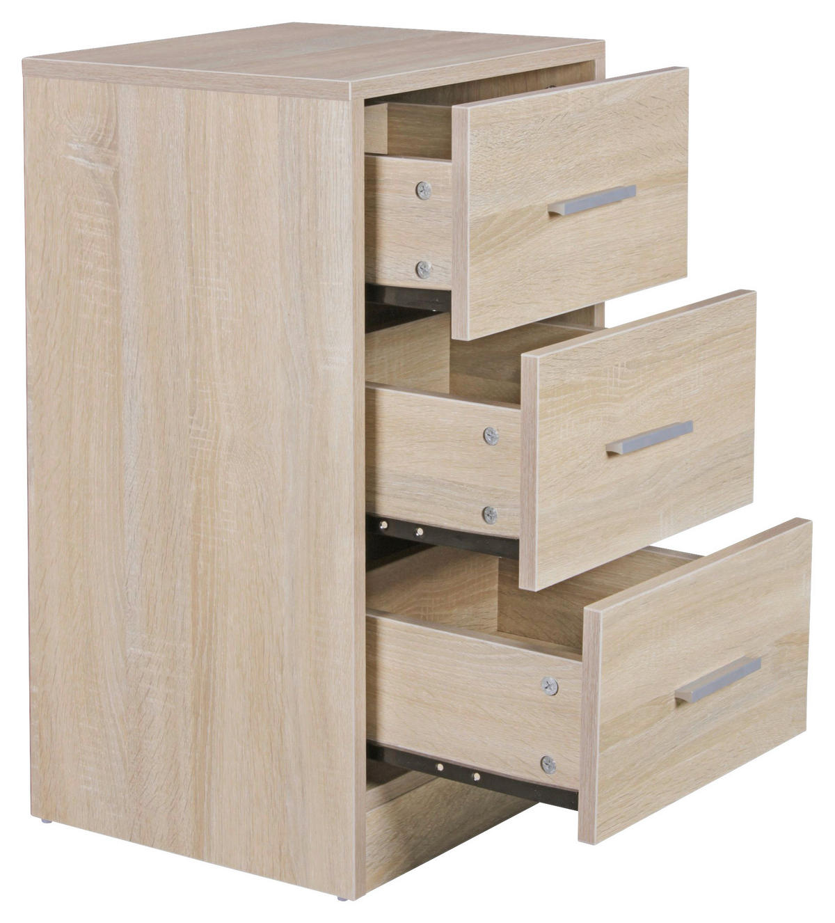 Nachtkonsole Sonoma Nachbildung B/H/T: ca. 35x68x38 cm Nachtkonsole FOGGIA - (35,00/68,00/38,00cm) - Wohnling