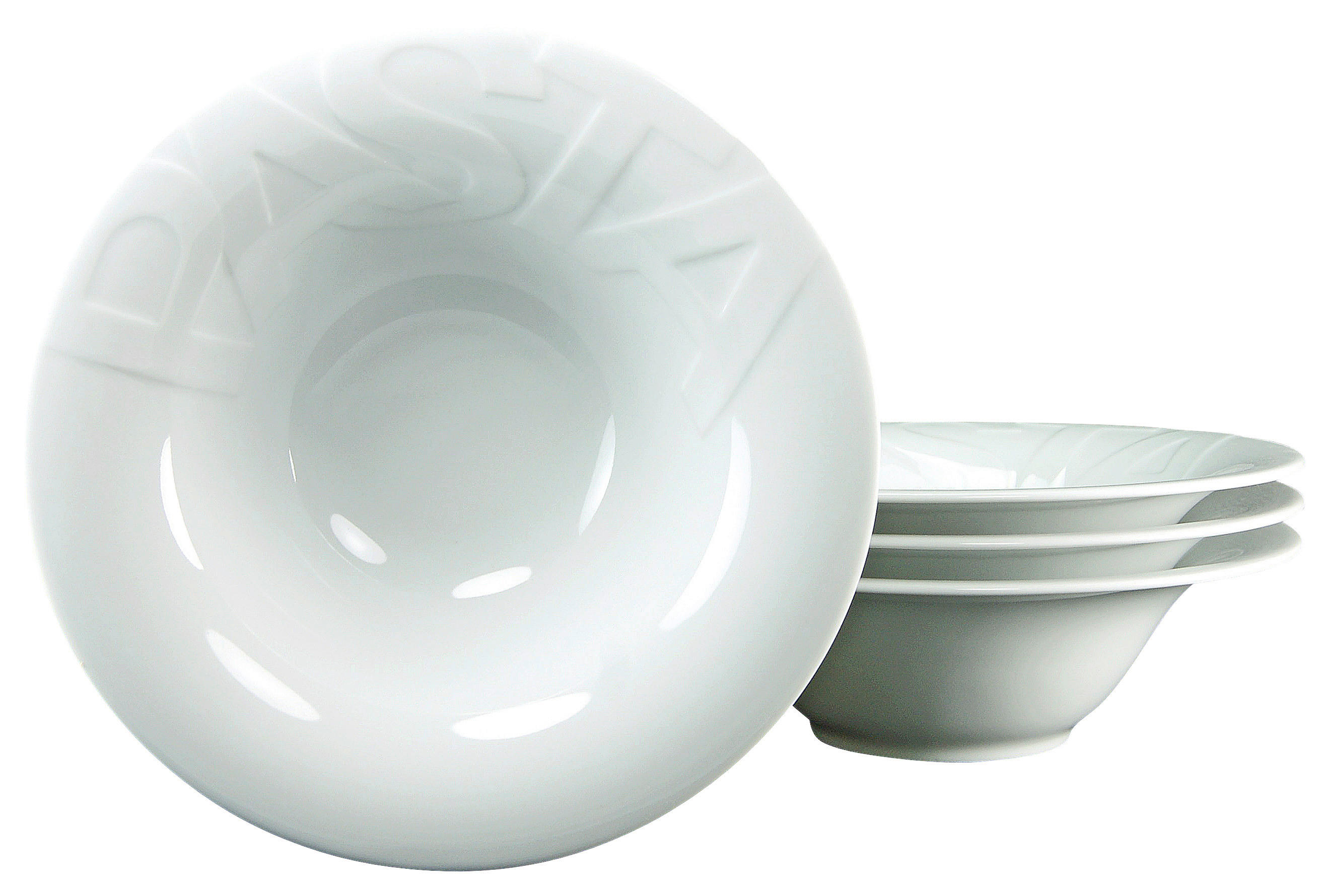 CreaTable Pastateller GOURMET weiß Porzellan D: ca. 27 cm GOURMET - weiß (27,00cm) - CreaTable