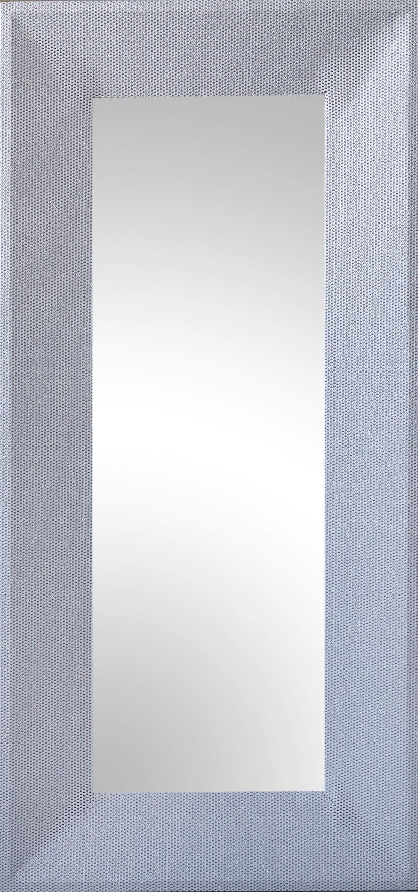 Rahmenspiegel Glitty silber glitzernd Optik B/H: ca. 65x140 cm Glitty - silber (65,00/140,00cm)