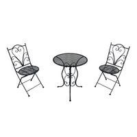 AXI Outdoor Living Bistroset Eloise anthrazit Metall B/H/L: ca. 60x92x60 cm Eloise - anthrazit (60,00/60,00/92,00cm) - AXI Outdoor Living