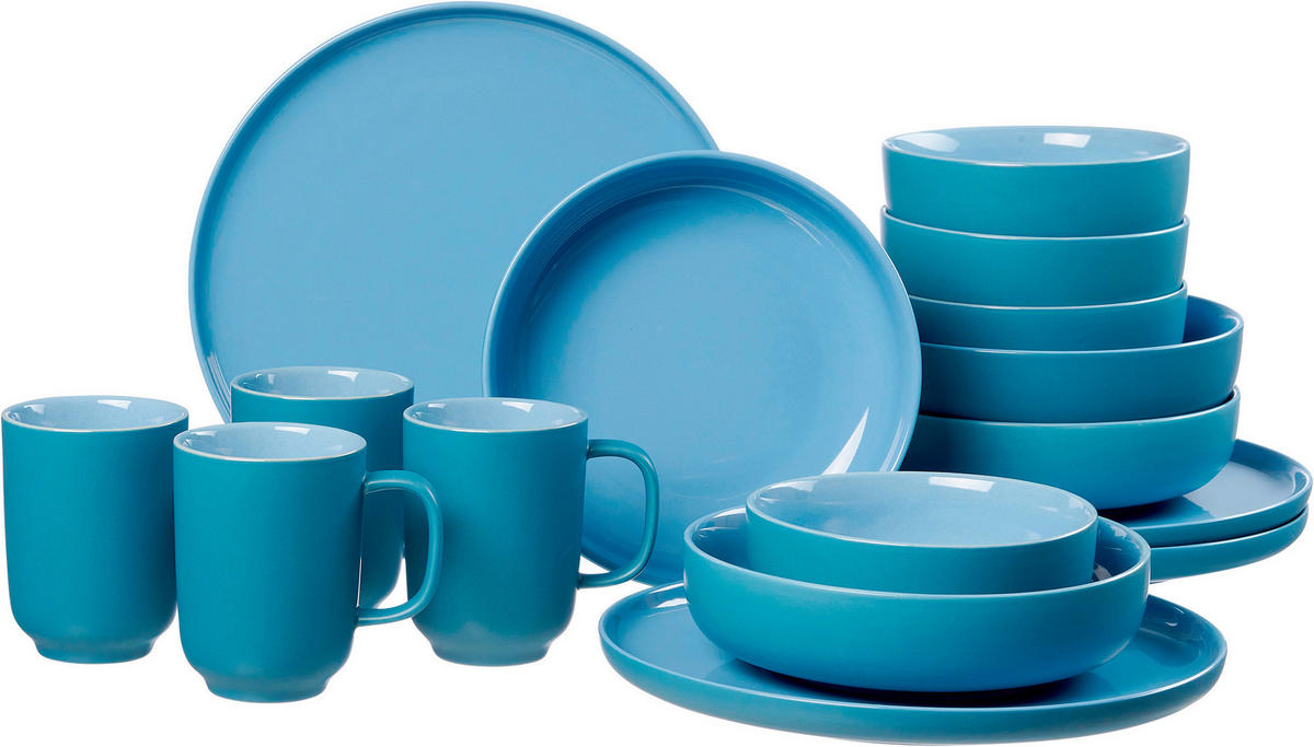 Ritzenhoff & Breker Kombiservice Jasper blau Steinzeug 16 tlg. Jasper - blau - Ritzenhoff & Breker