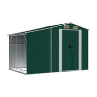 vidaXL Gartenhaus grün B/H/T: ca. 277x179x192,5 cm Gartenhaus - grün (277,00/179,00/192,50cm) - vidaXL