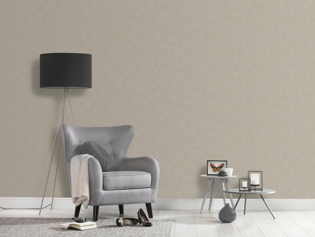 A.S.Creation Vliestapete beige B/H/D: ca. 53x1005x10,2 cm Vliestapete - beige (10,20/1005,00cm) - A.S.Creation