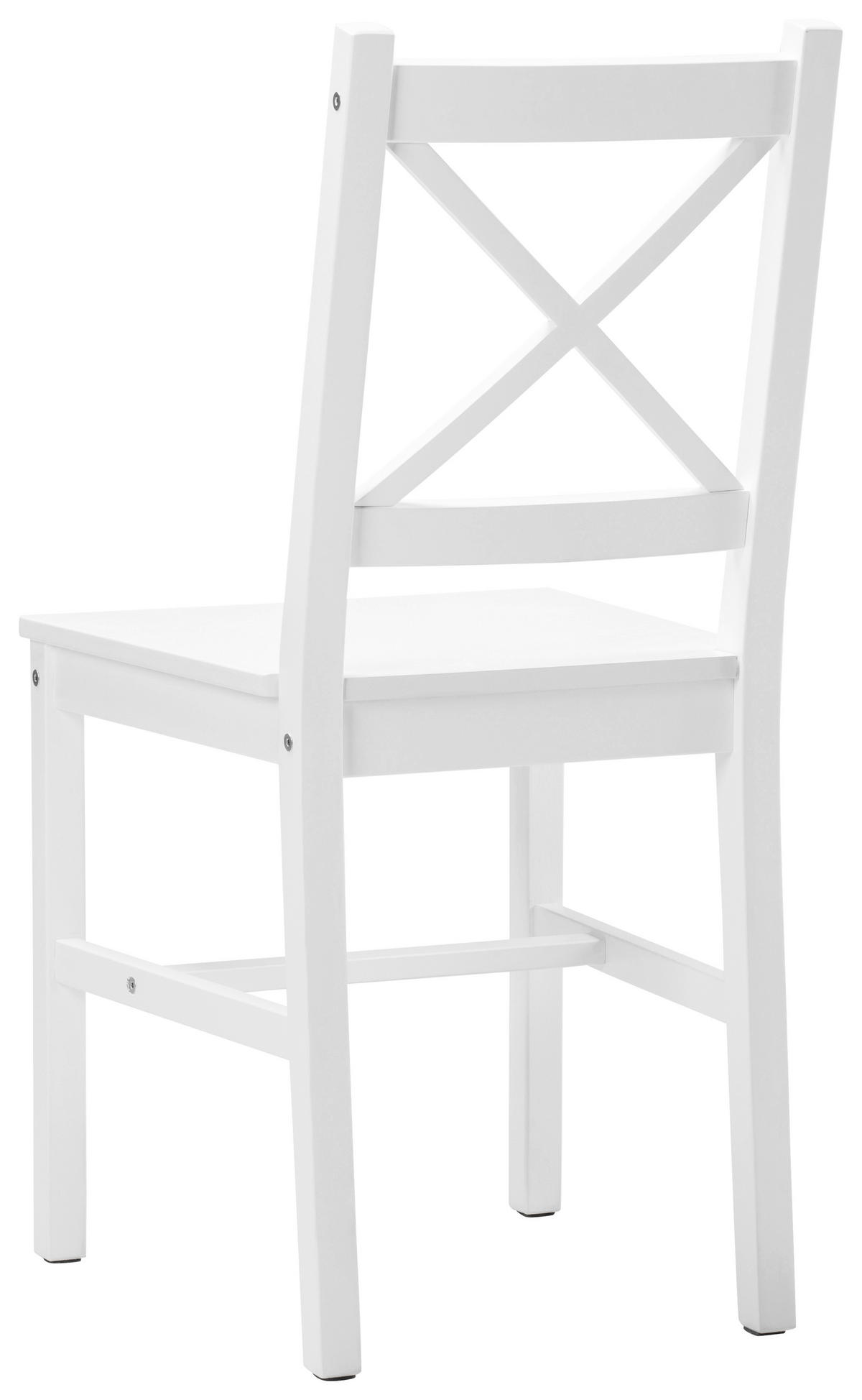 Stuhl Harry weiß Holz B/H/T: ca. 43x86x41 cm Harry - weiß (43,00/86,00/41,00cm)