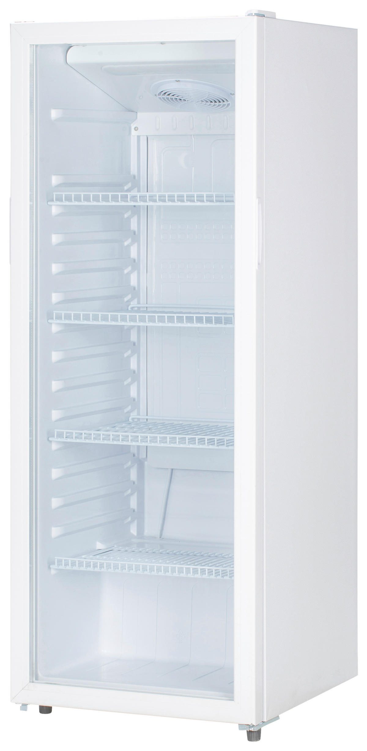 POCOline Glastürkühlschrank GTK144-235 DW weiß B/H/T: ca. 54x144x55 cm Glastürkühlschrank GTK144-235 DW - weiß (54,00/144,00/55,00cm) - POCOline