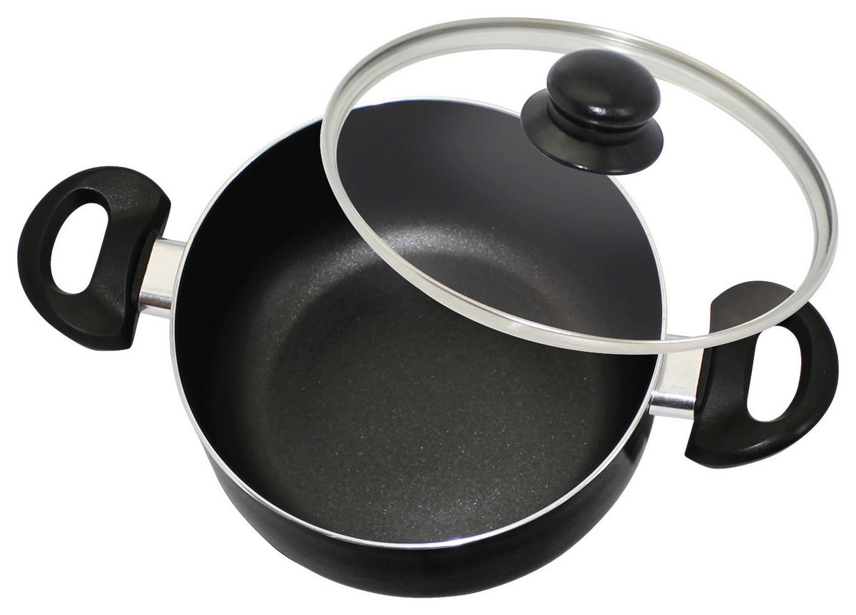 ELO Basic Topf schwarz Aluminium Topf_Metis 20cm - schwarz - ELO Basic