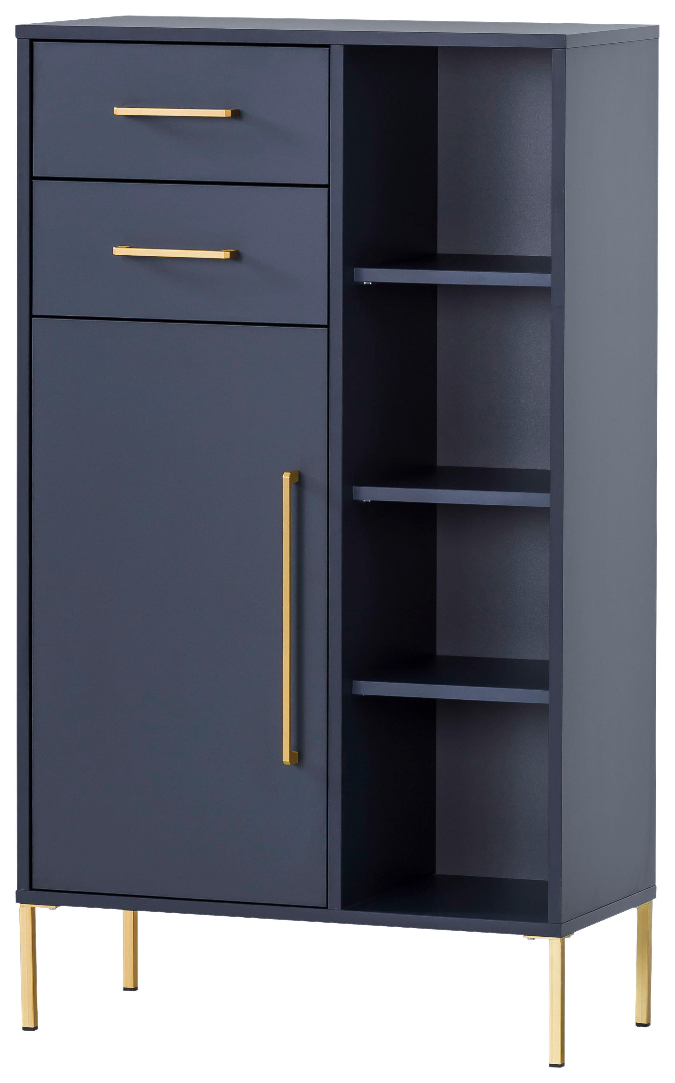 Midischrank Kent dunkelblau B/H/T: ca. 67,1x117,4x33,1 cm Kent - dunkelblau (67,10/117,40/33,10cm) - Möbelpartner