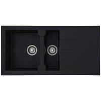 Respekta Einbauspüle Alineo 100 x 50 S schwarz Quarzolite B/H/T: ca. 100x21x50 cm Alineo 100 x 50 S - schwarz (100,00/21,00/50,00cm) - Respekta