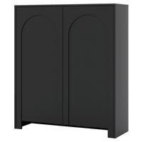 Kommode ARCO schwarz B/H/T: ca. 100x117x35 cm ARCO - schwarz (100,00/117,00/35,00cm) - WIPMEB
