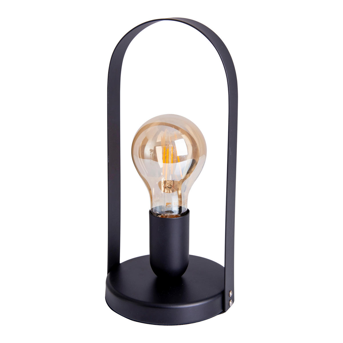 Näve Leuchten Tischleuchte schwarz Metall B/H/T/D: ca. 13,5x28,5x13,5x13,5 cm E27 1 Brennstellen FARO - schwarz (13,50/28,50/13,50cm) - Näve Leuchten