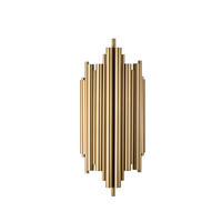 Opviq Wandleuchte Reis gold Metall B/H/T/L: ca. 22x50x22x11 cm E14 1 Brennstellen Reis - gold (11,00/22,00/50,00cm) - Opviq