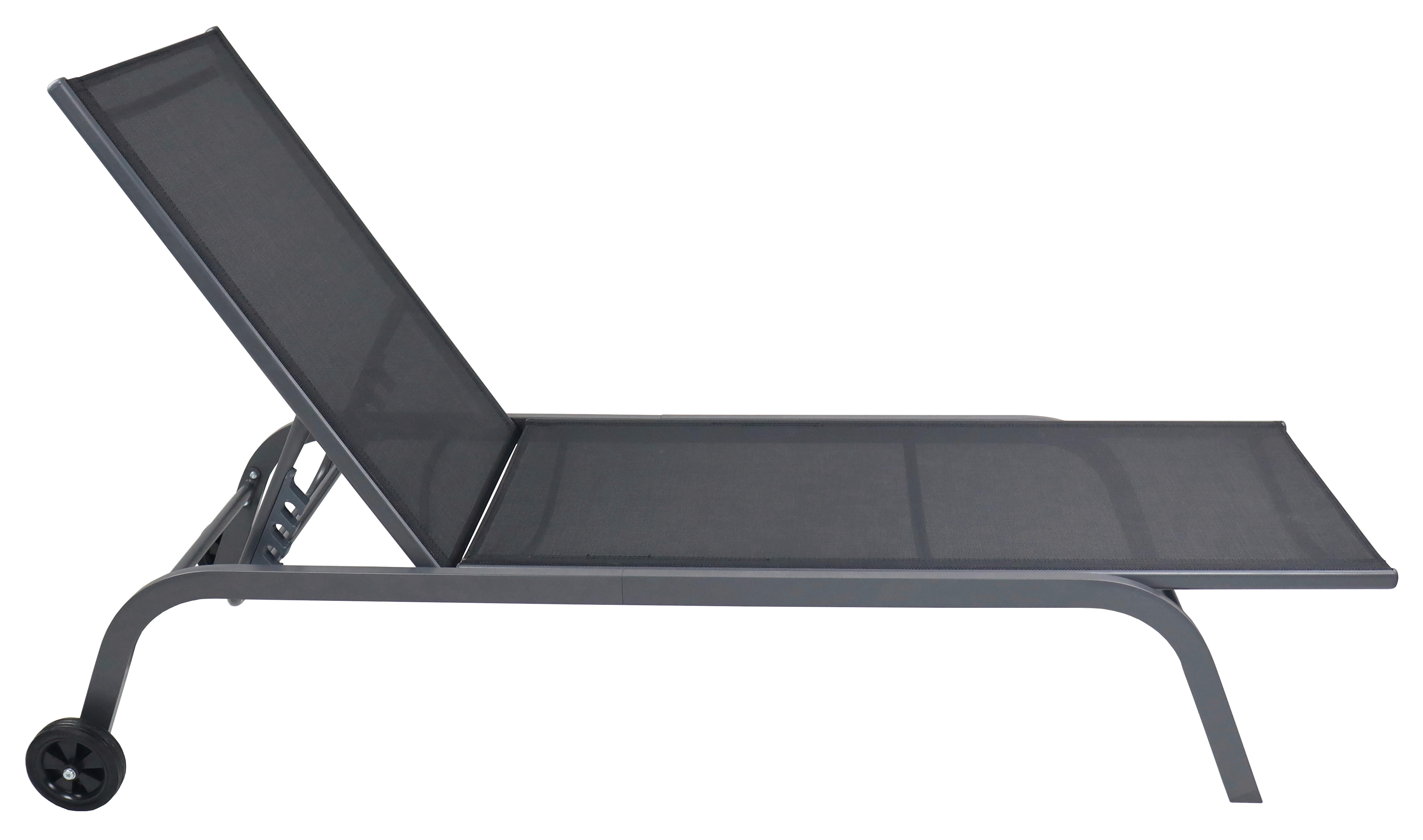 VCM Sonnenliege Sonlas schwarz Stahl B/H...