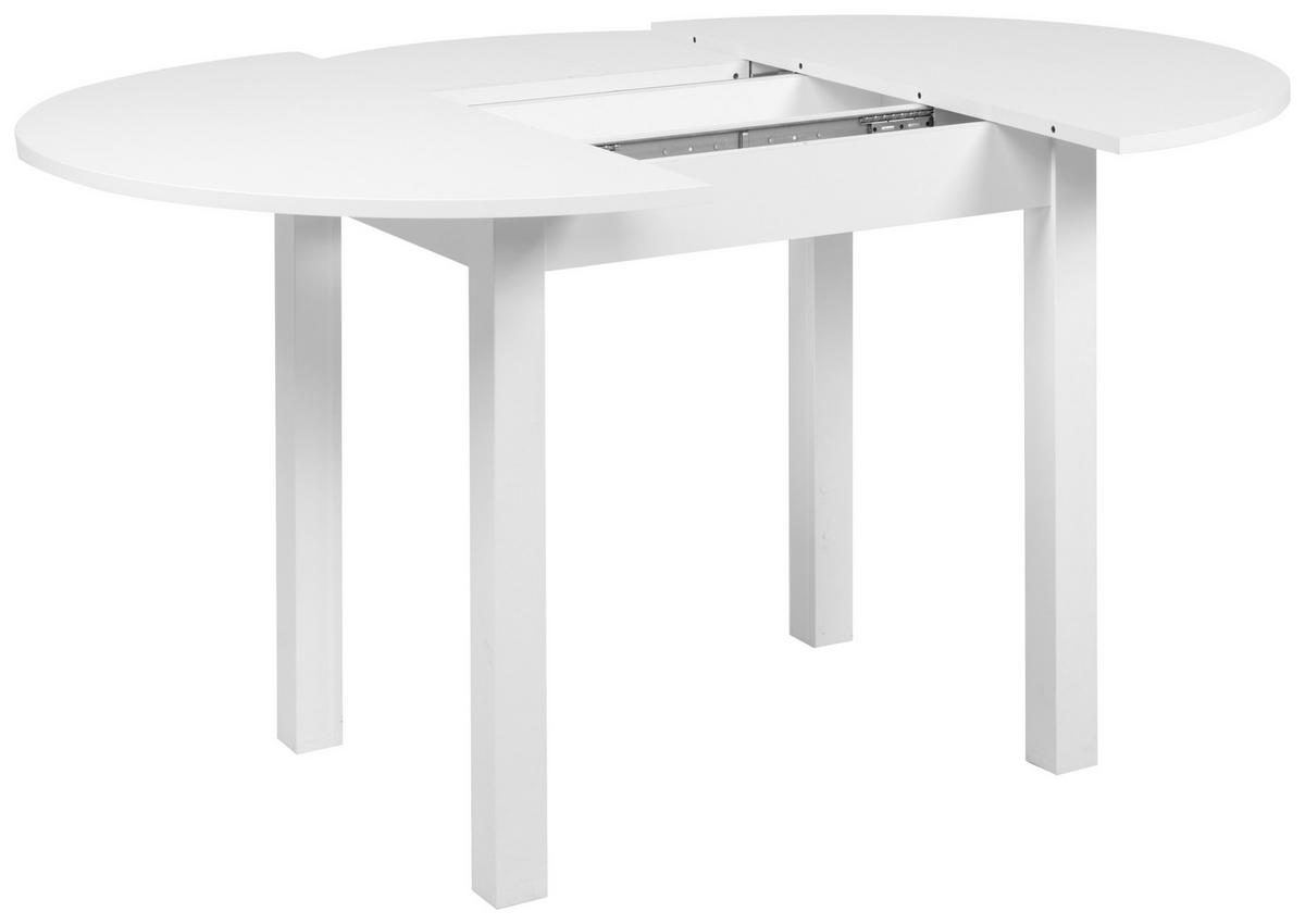 Esstisch Coburg weiß B/H/T/D: ca. 100x76x100x100 cm Coburg - weiß (100,00/76,00/100,00cm)
