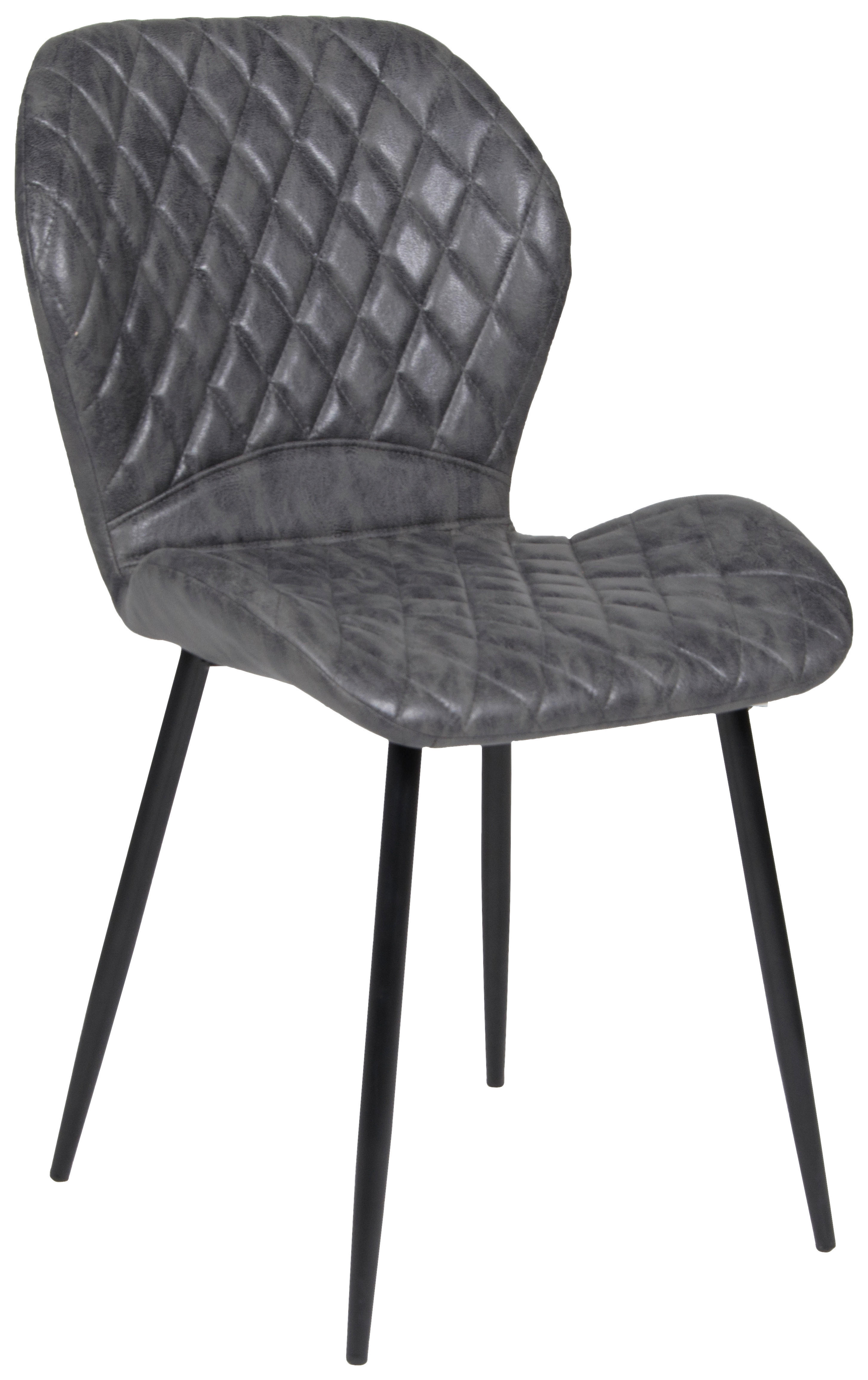 Stuhl Lena anthrazit B/H/T: ca. 50x86x58 cm Lena - schwarz/anthrazit (50,00/86,00/58,00cm)