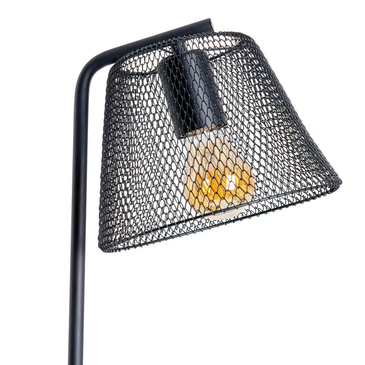 Näve Leuchten Tischleuchte 3181022 schwarz Kunststoff Metall B/H/T: ca. 20x50x20 cm E27 1 Brennstellen Korie - schwarz (20,00/50,00/20,00cm) - Näve Leuchten