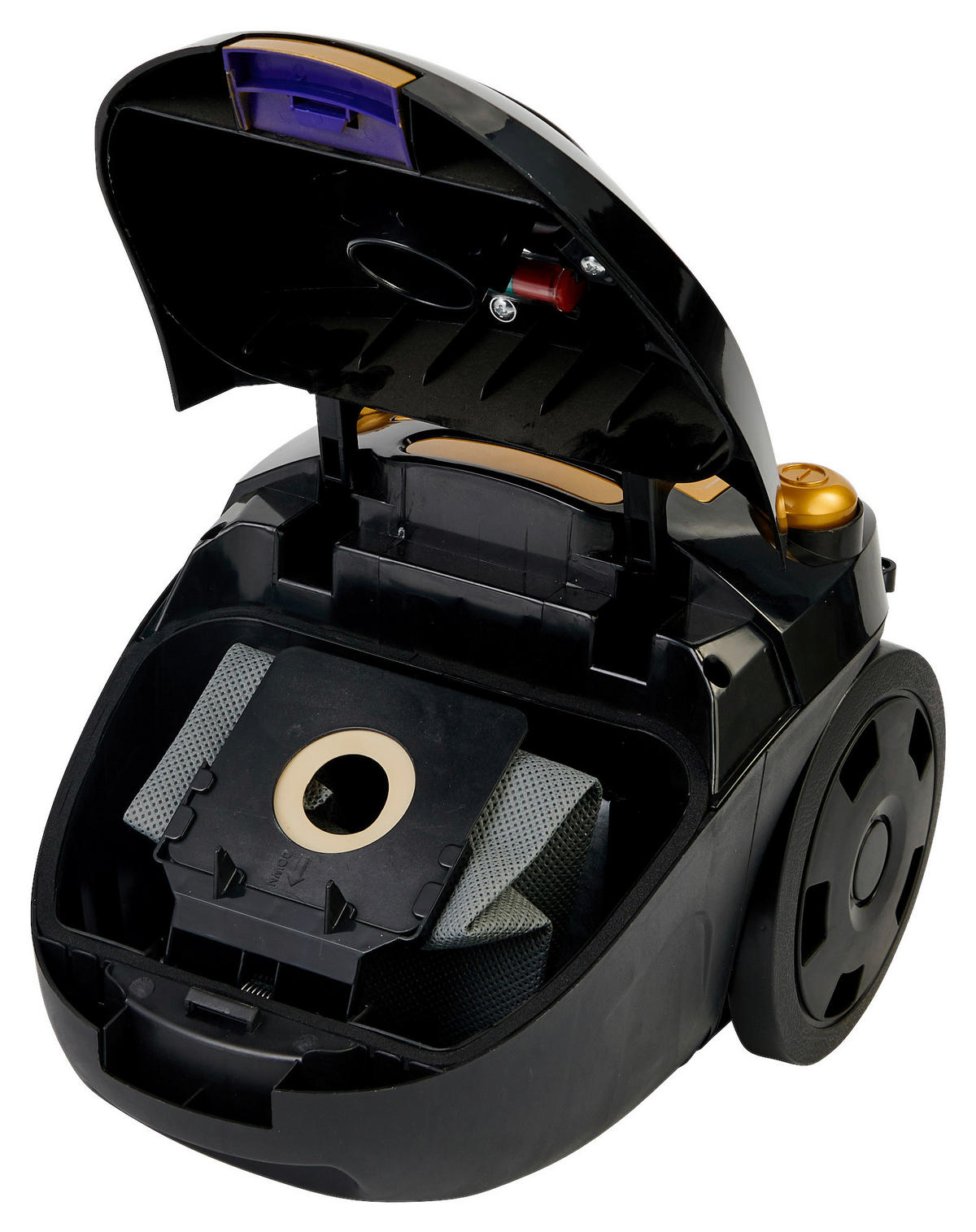 WKM Bodenstaubsauger BVC-800.2G schwarz gold Kunststoff B/H/L: ca. 24x21x32 cm Bodenstaubsauger_Ikarus - gold/schwarz (32,00/24,00/21,00cm) - WKM