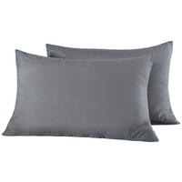 Kissenhülle Microfaser Kissenbezug_2erPack Microf.40x60 - Graphit (40,00/60,00cm)