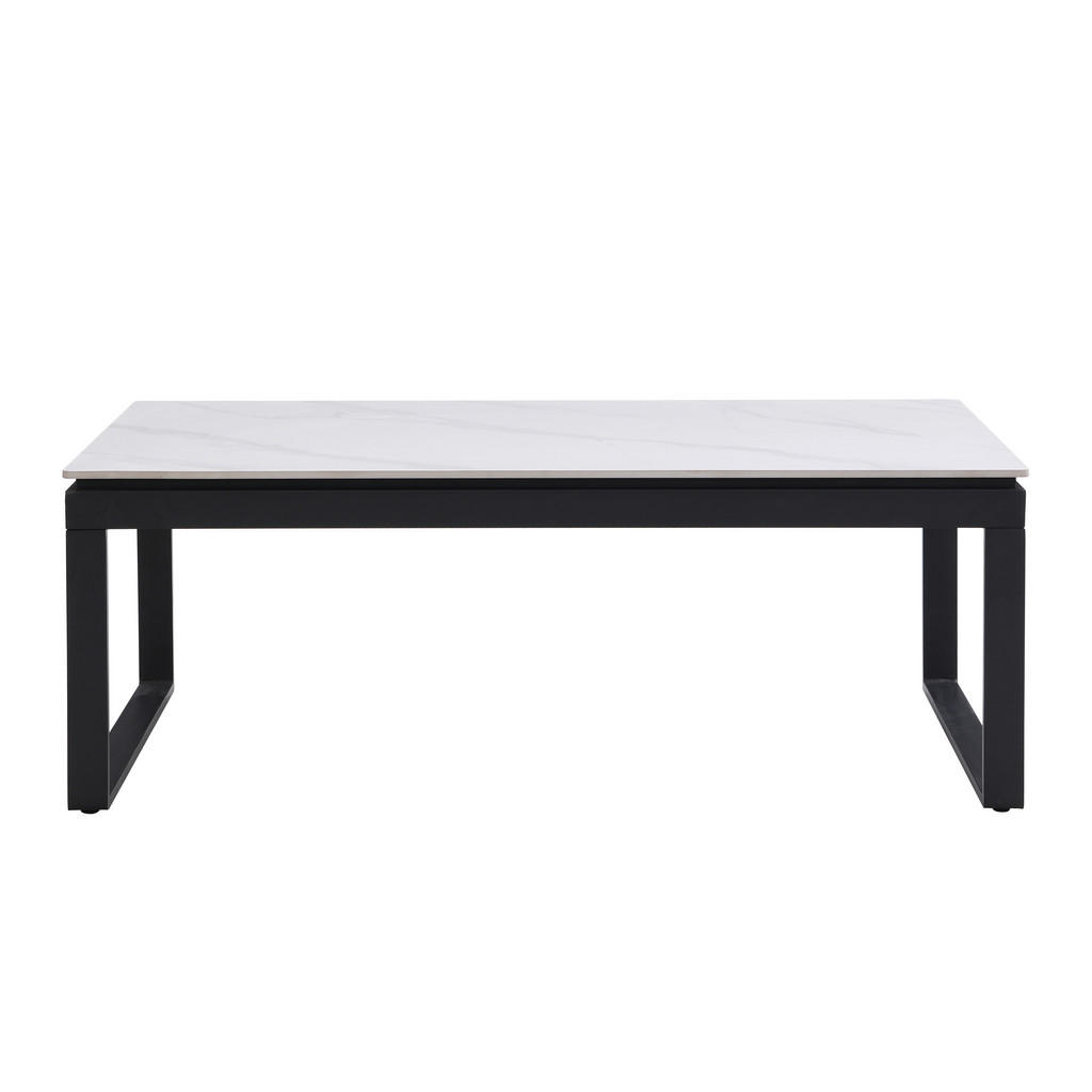 Thumbnail - Couchtisch Klara weiß Marmor Optik B/H/T: ca. 120x45x60 cm
