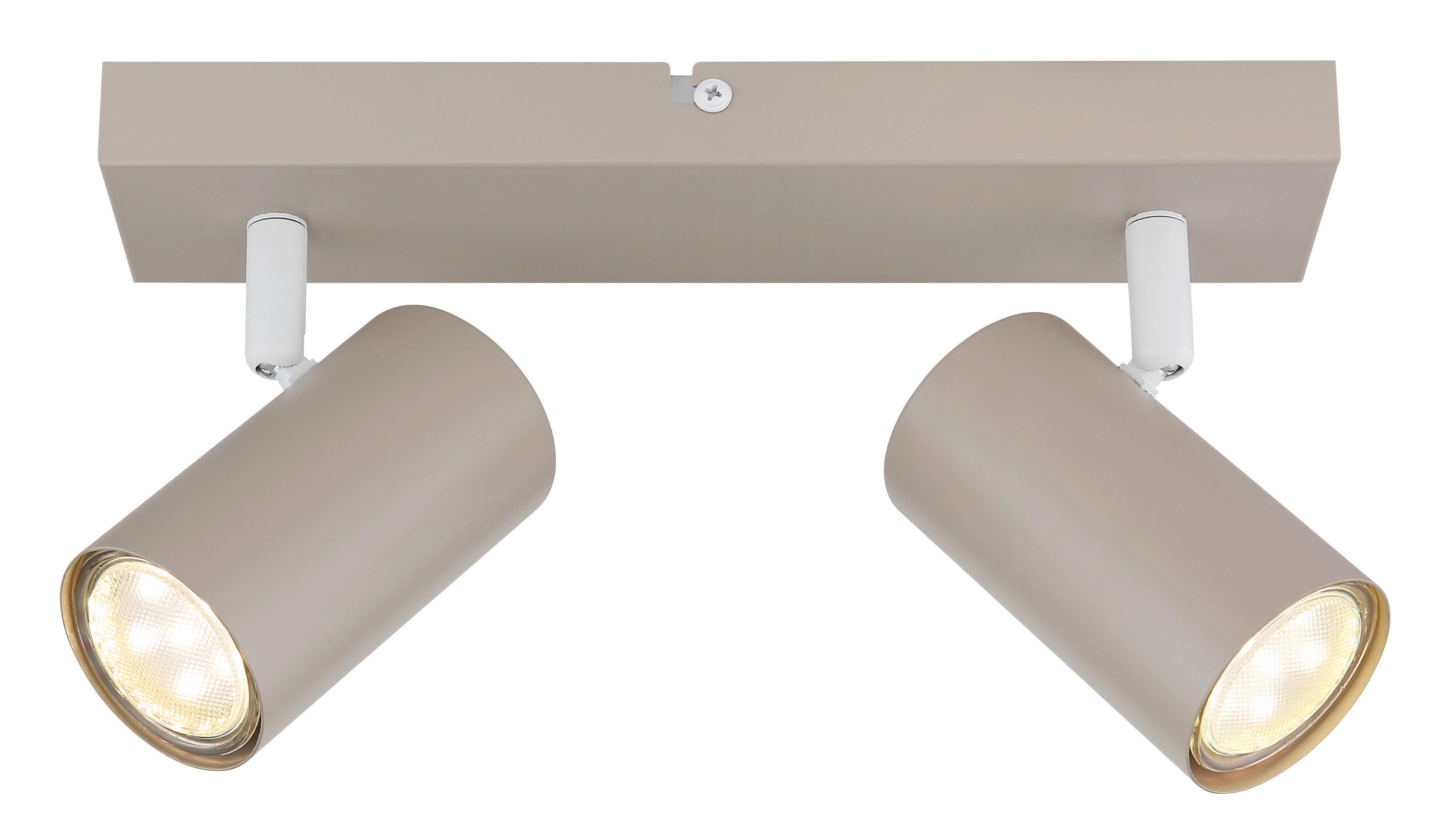 Thumbnail - GLOBO Spot sand weiß Metall B/H/L: ca. 26x6x12 cm GU10 2 Brennstellen