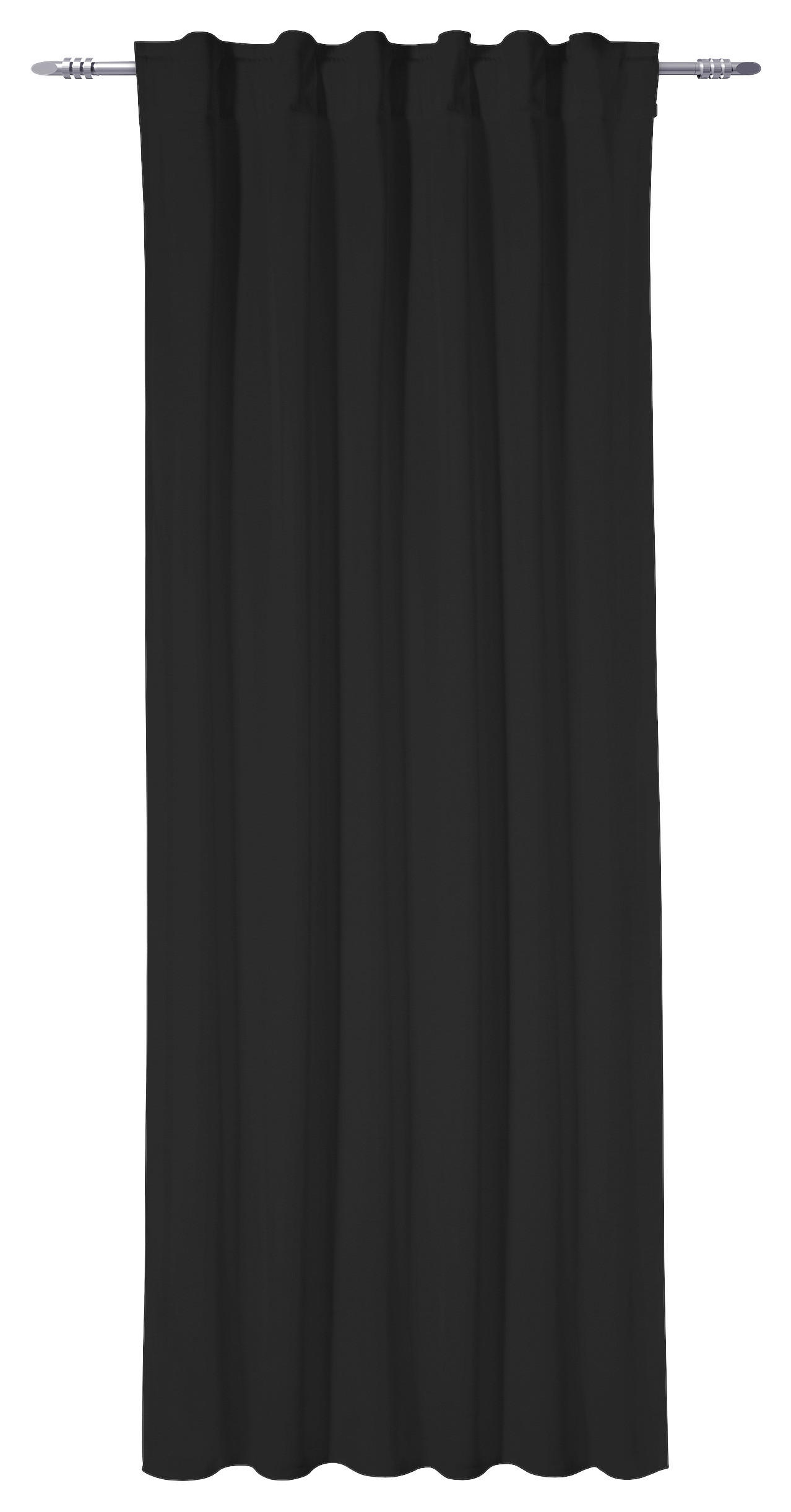 Thumbnail - Thermovorhang Kiruna schwarz B/L: ca. 140x245 cm