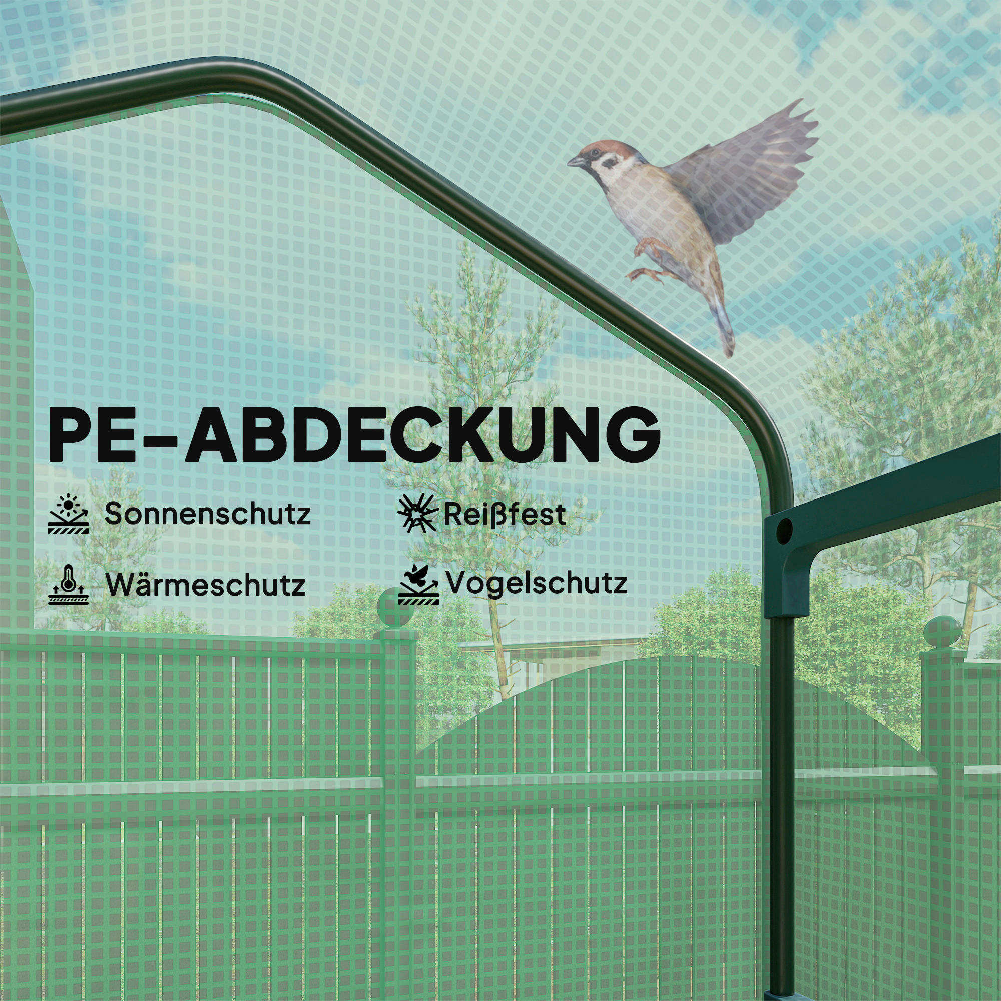 Thumbnail - Outsunny Foliengewächshaus B/H/L: ca. 50x160x69 cm