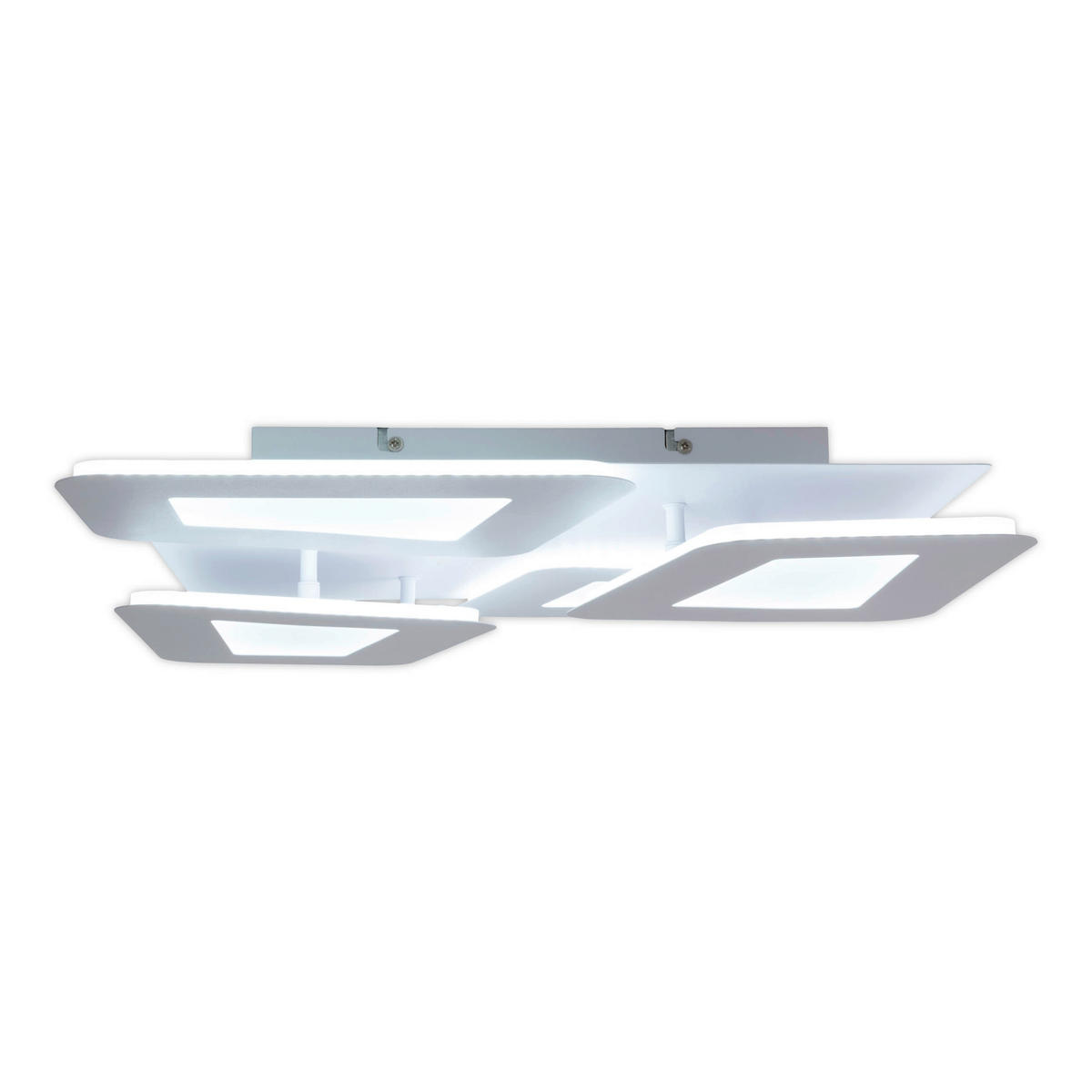 Näve Leuchten LED-Deckenleuchte weiß Metall Kunststoff B/H/T: ca. 48x8x48 cm SIMEN - weiß (48,00/8,00/48,00cm) - Näve Leuchten