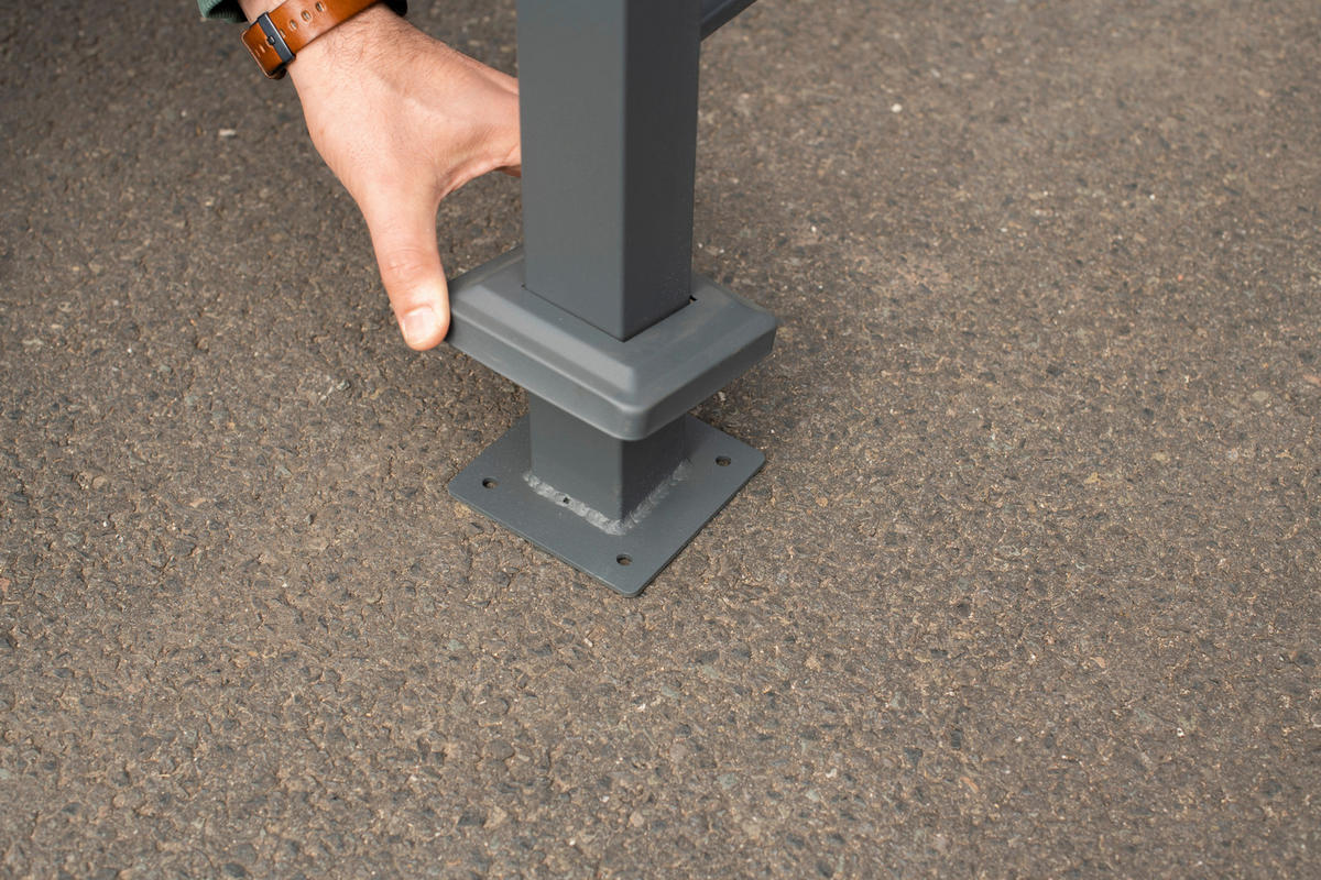 Westmann MülltonnenverkleidungBox Planum Box Planum - anthrazit/silber (90,00/410,00/120,00cm) - Westmann