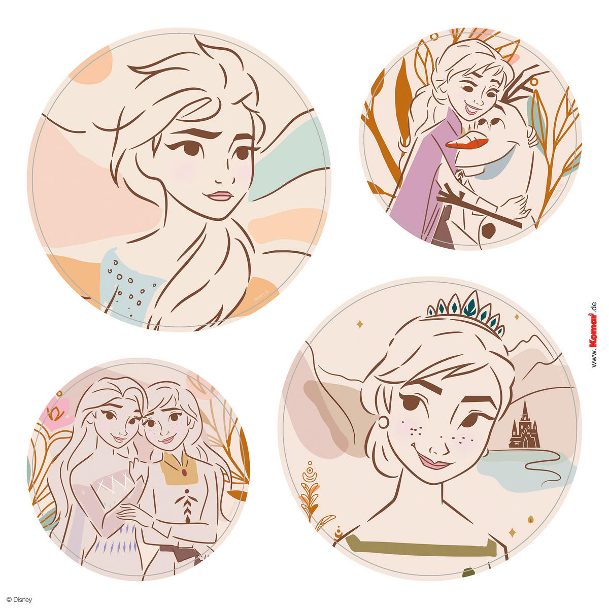 Komar Wandtattoo Frozen Destiny  Frozen Destiny B/L: ca. 50x70 cm Frozen Destiny - (50,00/70,00cm) - Komar