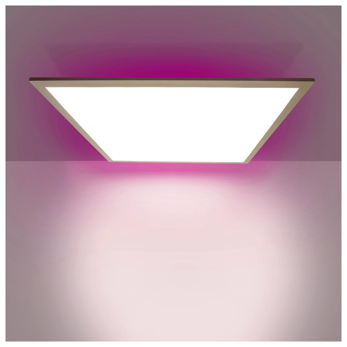 Näve Leuchten LED-Panel 1382161 multicolor Kunststoff Metall B/H/T: ca. 45x6x45 cm 2 Brennstellen LED Backlight Panel - multicolor (45,00/6,00/45,00cm) - Näve Leuchten