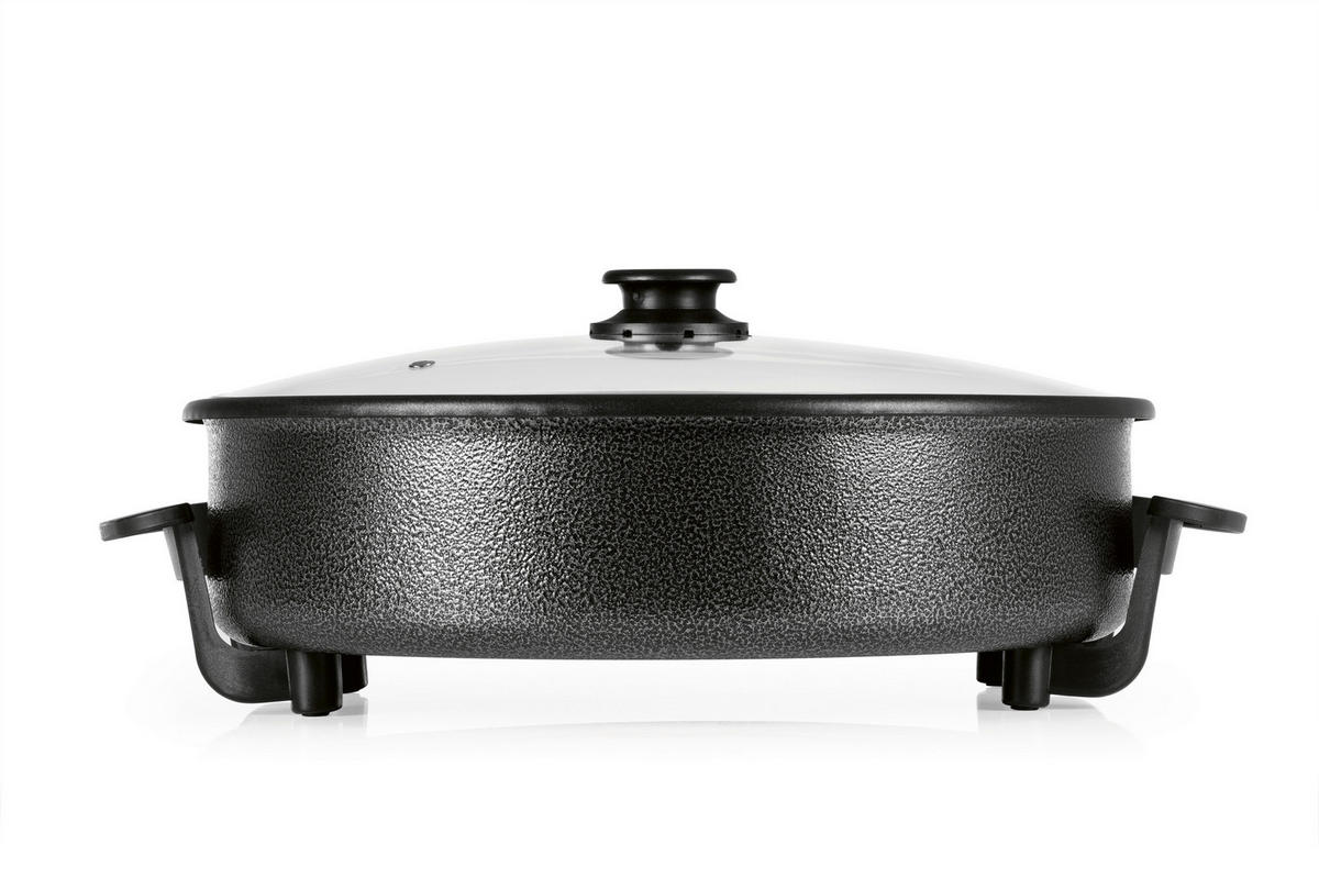 GOURMETmaxx Elektrische Party-Pfanne schwarz Edelstahl B/H/L: ca. 13,2x43,1x43,1 cm Elektrische_Party-Pfanne - schwarz (43,10/13,20/43,10cm) - GOURMETmaxx