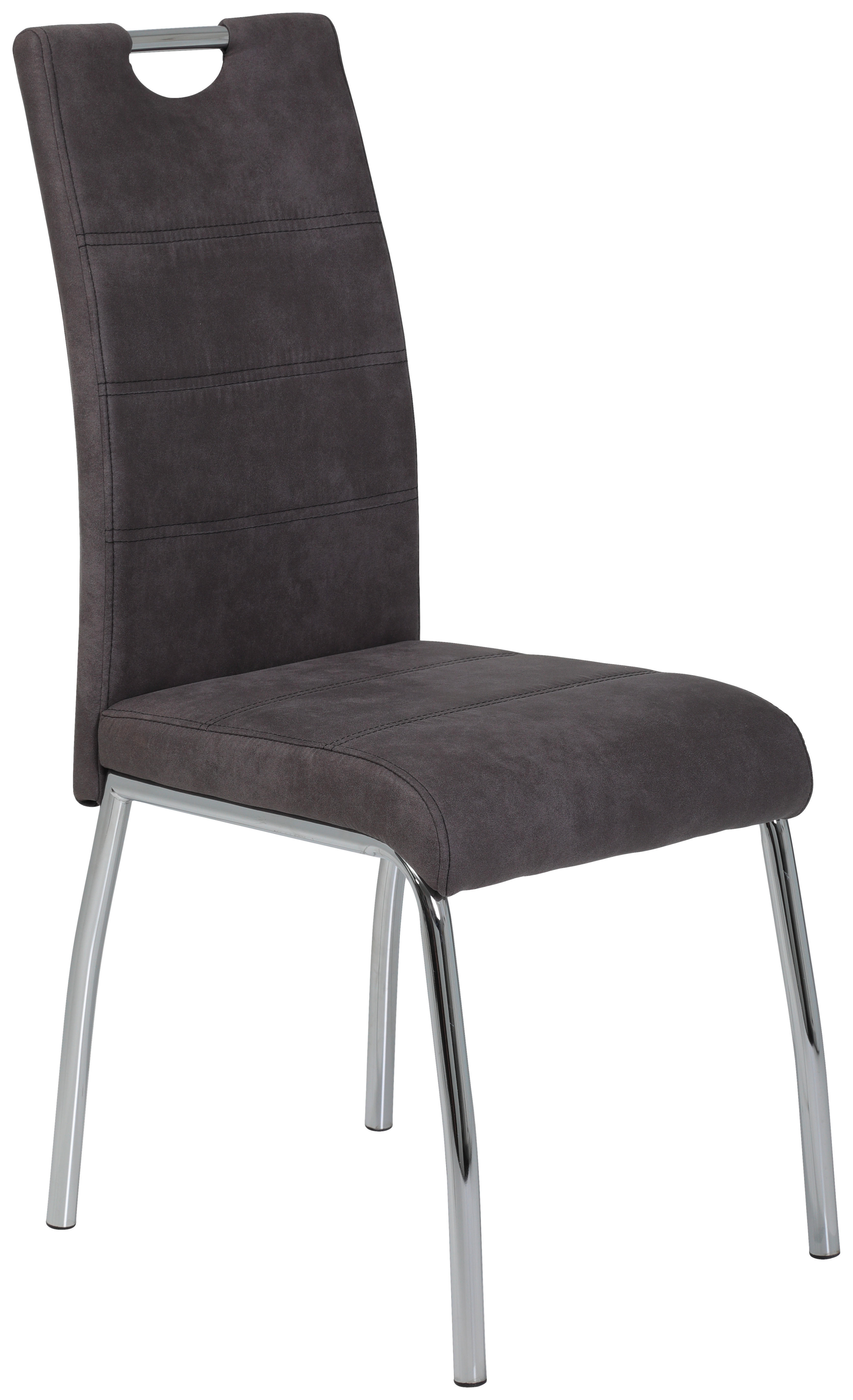 Stuhl Susi 4er Set anthrazit Vintage Microfaser B/H/T: ca. 44x98x61 cm Susi 4er Set - anthrazit (44,00/98,00/61,00cm) - Hela
