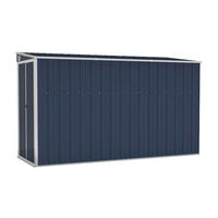 vidaXL Gartenhaus anthrazit B/H/T: ca. 118x178x288 cm Gartenhaus - anthrazit (118,00/178,00/288,00cm) - vidaXL