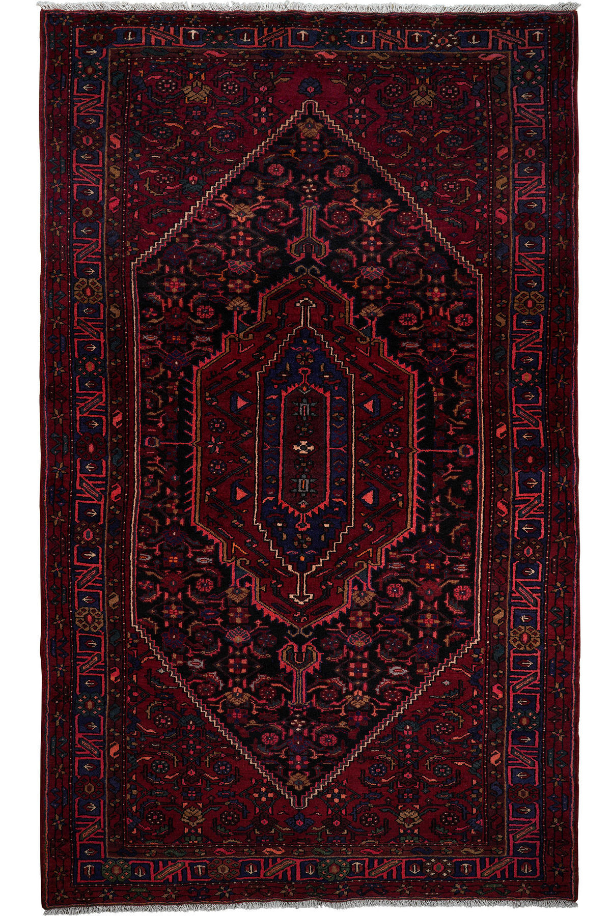 PersaTepp Teppich Kolyai blau B/H/L: ca. 162x1x284 cm Kolyai - blau/schwarz (284,00/162,00/1,00cm) - PersaTepp