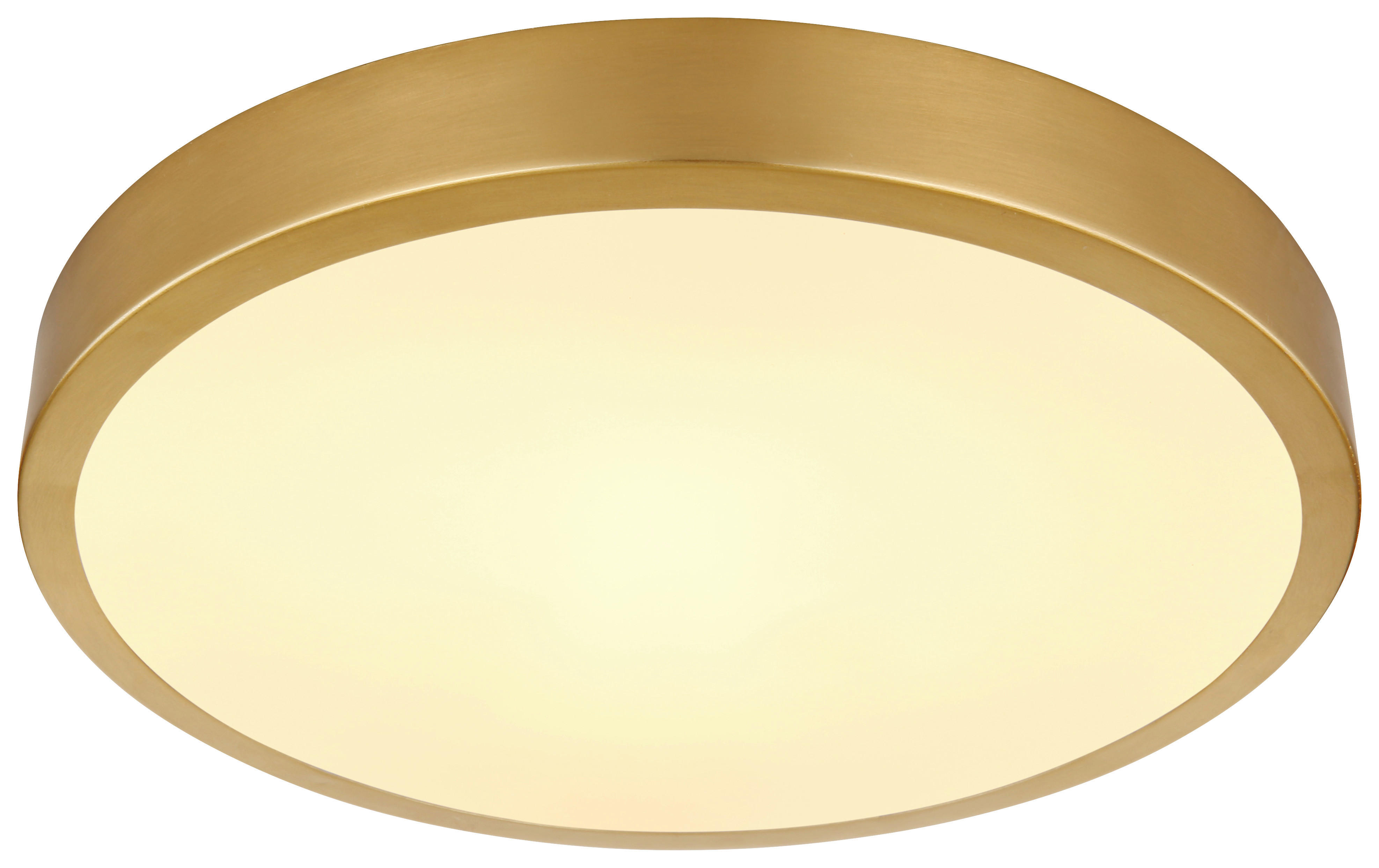 Deckenleuchte Tibey 12382-15 messing Metall H/D: ca. 3x25 cm LED-Deckenleuchte_Tibey - messing (25,00/3,00cm)