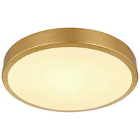 Deckenleuchte Tibey 12382-15 messing Metall H/D: ca. 3x25 cm LED-Deckenleuchte_Tibey - messing (25,00/3,00cm)