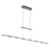 Fischer & Honsel LED-Pendelleuchte 69540 nickel matt Chrom Glas Metall B/H/T: ca. 135x150x9 cm 7.0 Brennstellen Largo - nickel matt/Chrom (135,00/150,00/9,00cm) - Fischer & Honsel