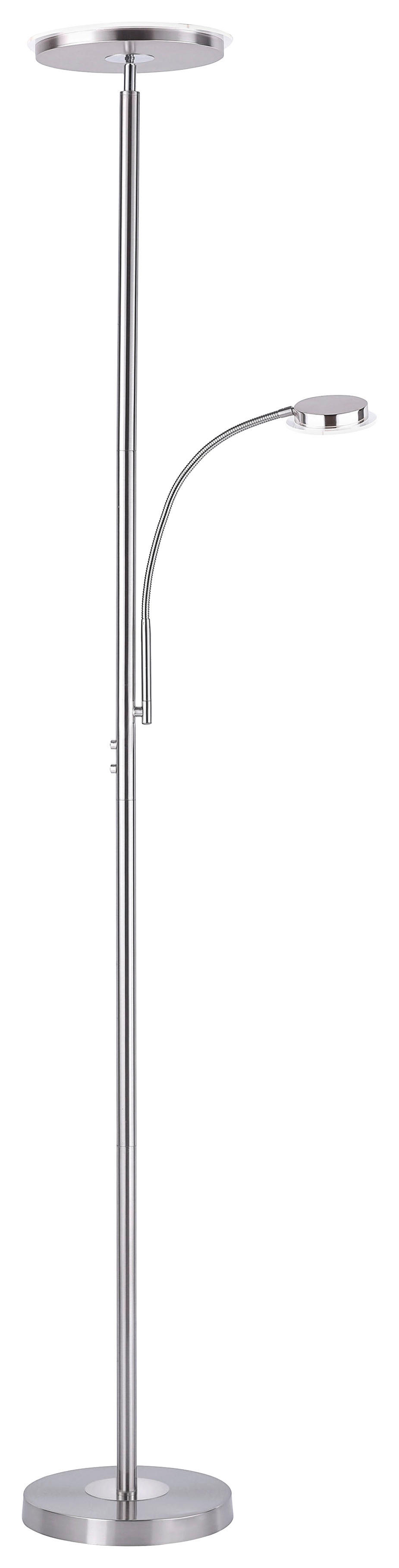 Just Light Deckenfluter 11709-55 Stahl Metall H: ca. 193 cm LED-Deckenfluter_Hans_rund - Stahl (193,00cm) - Just Light